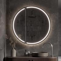 Spiegelkast Martens & Meijer Lech 60 cm met Directe & Indirecte Verlichting Rondom, Incl. Spiegelverwarming & Dimbare Sensor - thumbnail