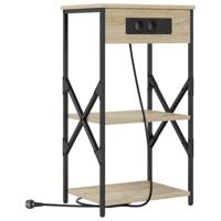 Nachtkastje met plank Sonoma eiken 41 x 31 x 76 cm Bewerkt hout - thumbnail