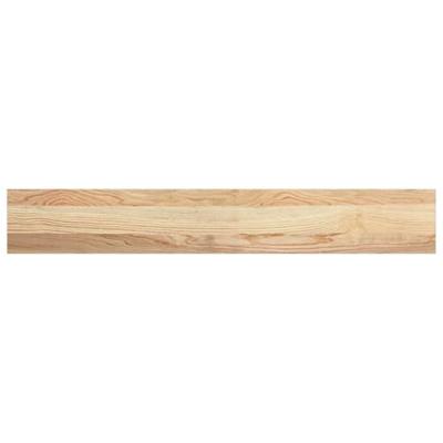 VidaXL Vensterbanken 2 st onbehandeld 100x15x2 cm massief eikenhout