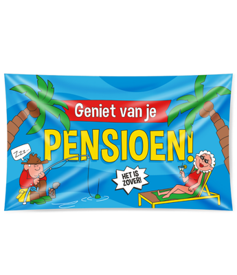 Paperdreams gevel vlag xxl pensioen