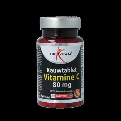 Lucovitaal Vitamine C 80mg citroen 200 Kauwtabletten