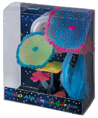 Superfish Fluo Air Coral Garden Blauw - Levendige Aquariumdecoratie met Bubbels Effect