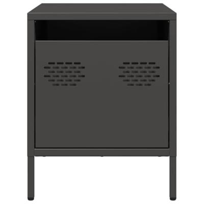 Nachtkastje 35x39x43,5 cm staal zwart