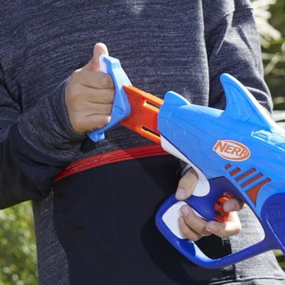 Nerf Elite Junior Sharkfire Blaster + 8 Darts