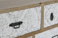 Tv-meubel DKD Home Decor 120 x 40 x 61 cm Spar Natuurlijk Metaal Wit - thumbnail