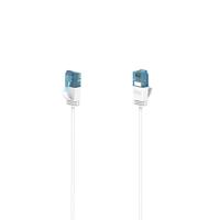 Hama Netwerkkabel Flexi-Slim, CAT-6a, 10 Gbit/s, U/UTP, 1,50 m UTP kabel Wit - thumbnail