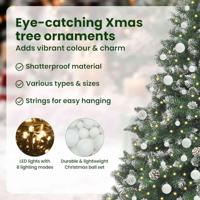 Kunstkerstboom met 300 LED Groen 180 cm PVC en Plastic en Staal - thumbnail