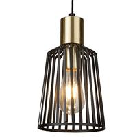 Searchlight HanglampBird Cage Ø 16cm - 9412BK - thumbnail