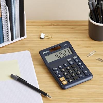 Casio MS-8E Bureaurekenmachine Donkerblauw Aantal displayposities: 8 werkt op zonne-energie (l x b x h) 101 x 149 x 28 mm