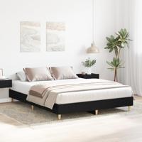 Bedframe Zwart Eiken 140 x 200 cm Bewerkt hout - thumbnail