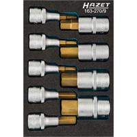 HAZET Dopsleutelbitset 163-270/9 - 1/2 inch (12,5 mm) vierkant hol - Binnen-zeskant-profiel - 9-delig - 5 - 19 - thumbnail