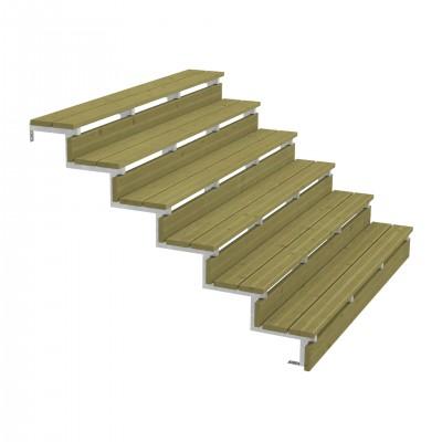 Stalen Buitentrap 6 Treden - 34,2º - 180 CM Breed Stalen Buitentrap 6 Treden - 34,2º - 180 CM Breed