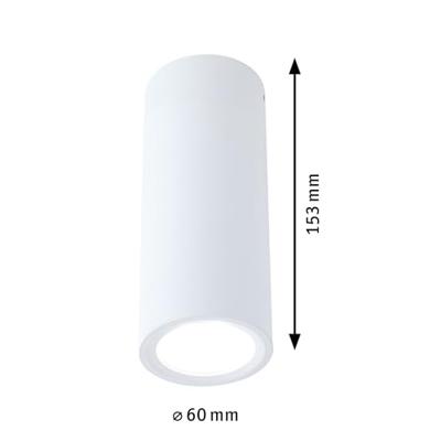 Paulmann 93105 Barrel LED-opbouwlamp LED 6 W Wit (mat) Paulmann 93105 Barrel LED-opbouwlamp LED 6 W Wit (mat)