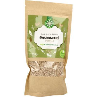MijnNatuurwinkel Sesamzaad ongepeld 250 Gram MijnNatuurwinkel Sesamzaad ongepeld 250 Gram