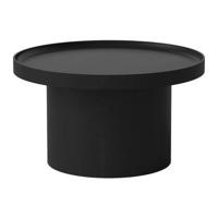 Bolia Plateau Bijzettafel - H 34 x Ø 61 cm - Zwart Gebeitst Gelakt Eiken - thumbnail