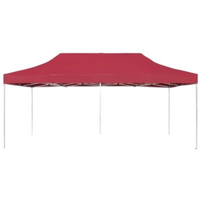 Partytent professioneel inklapbaar 6x3 m aluminium wijnrood