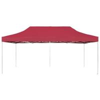 Partytent professioneel inklapbaar 6x3 m aluminium wijnrood - thumbnail