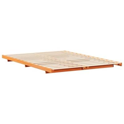 Bedframe Wasbruin 140 x 220 cm Massief grenenhout