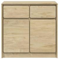 Dressoir SAUDA 80x43x75,5 cm massief grenenhout eikenkleurig - thumbnail