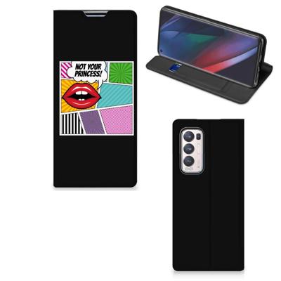 OPPO Find X3 Neo Hippe | Standcase | Popart Princess OPPO Find X3 Neo Hippe | Standcase | Popart Princess