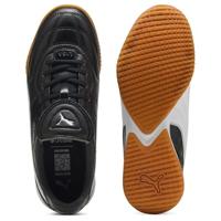 PUMA King Liga Zaalvoetbalschoenen (IN) Zwart Wit Zilver - thumbnail