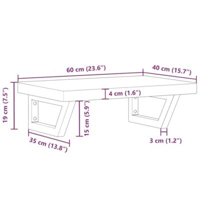 Badkamer wandschap staal en massief beukenhout
