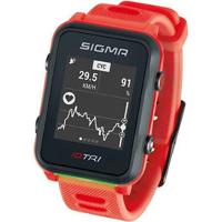 Sigma iD.TRI Set Sporthorloge GPS - Rood - thumbnail