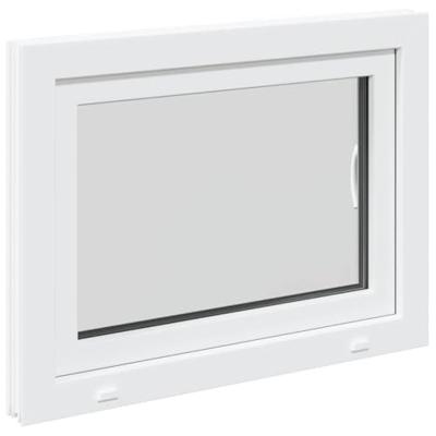 Kelderraam "RISOR" 80x70 cm draai-kiep DIN rechts wit