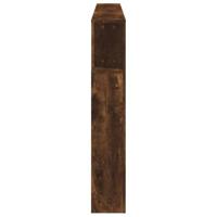 Hoofdeinde met LED 200x18,5x103,5 cm bewerkt hout gerookt eiken - thumbnail