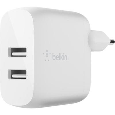 Belkin Boost Charge 2-poorts USB-A wandlader oplader Belkin Boost Charge 2-poorts USB-A wandlader oplader