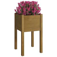 Plantenbak 40x40x70 cm massief grenenhout honingbruin - thumbnail