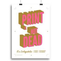 Poster leuke quote A3 print roze - thumbnail