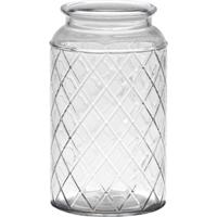 Hakbijl Glass Brussel vaas glas met motief ø10xh18cm - thumbnail