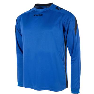 Stanno 411003 Drive Match Shirt LS - Royal-Black - XXL Stanno 411003 Drive Match Shirt LS - Royal-Black - XXL