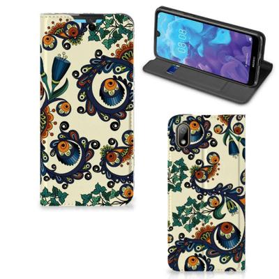 Telefoon Hoesje Huawei Y5 (2019) Barok Flower Telefoon Hoesje Huawei Y5 (2019) Barok Flower