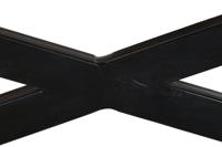 Hoofdtafel DKD Home Decor Zwart Natuurlijk Hout Metaal 120 x 120 x 55 cm - thumbnail