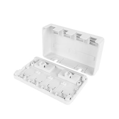 ACT Unloaded surface keystone mount box voor 4 keystone jacks ACT Unloaded surface keystone mount box voor 4 keystone jacks