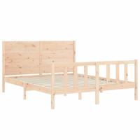 Bedframe zonder matras massief grenenhout 160x200 cm - thumbnail