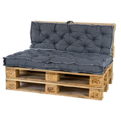 Palletkussen Scandic 80x120 cm - donker grijs Palletkussen Scandic 80x120 cm - donker grijs