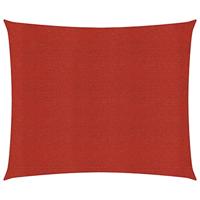 VidaXL Zonnezeil 160 g/m² 3,6x3,6 m hdpe rood - thumbnail