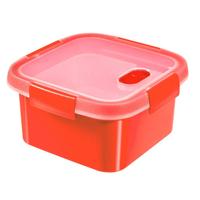 Curver microwave eco steamer stoomtray 1.1l rood - thumbnail