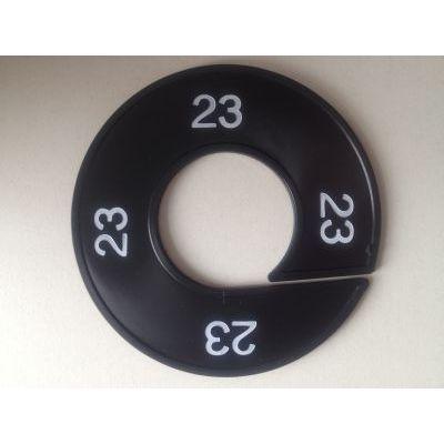 Maatring zwart/wit 23