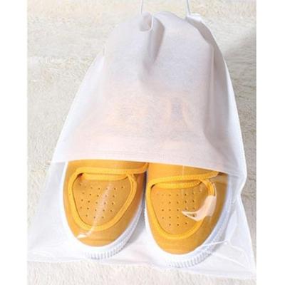 10 stuks waterdichte schoenen opbergtas Pouch draagbare reizen organisator Cardigan cover niet-geweven organisator grootte: 32x44cm (wit)