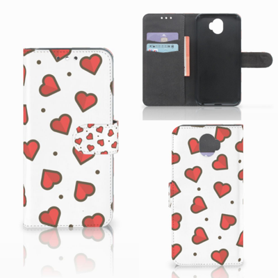 Wiko Wim Telefoon Hoesje Hearts Wiko Wim Telefoon Hoesje Hearts