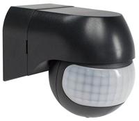 AS Schwabe 43804 PIR-bewegingsmelder Opbouw (op product), Opbouw (op muur) 180 ° Zwart IP44 - thumbnail