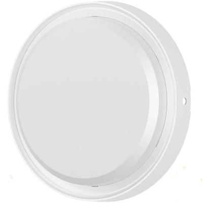 LED Buiten Wandlamp met Bewegingssensor - Brinton LED Bulkhead - 18W 2020lm - IP65 Waterdicht - 830 Warm Wit 3000K - Rond - Wit