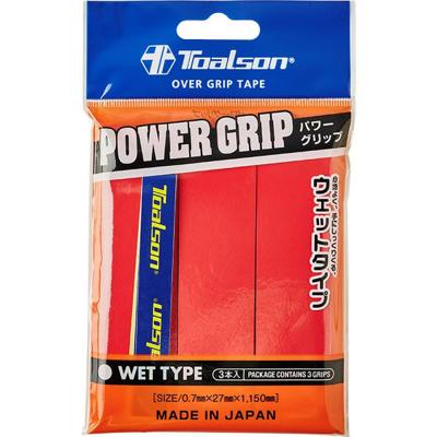 Toalson Power Overgrip 3 St. Rood Toalson Power Overgrip 3 St. Rood