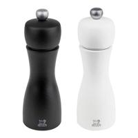 Peugeot - Peper- & Zoutmolen "Tahiti" - Zwart/Wit - 15 cm - thumbnail