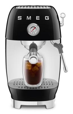 SMEG ECF03BLEU 50's Style Handmatige Espressomachine - Zwart
