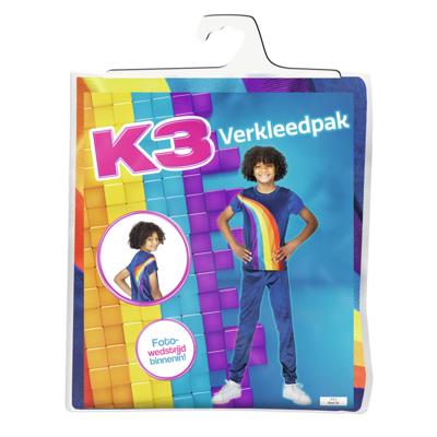 K3 verkleedpak - 3/5 jaar - blauw